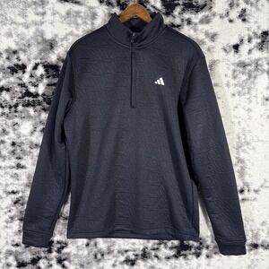 Adidas Adi Pattern Pullover Mens Size Small Black Performance Gym Training Casua